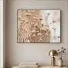 Droogbloemen - Beige - Bloemen - Natuur Textielframe zwart klein -sfeer2