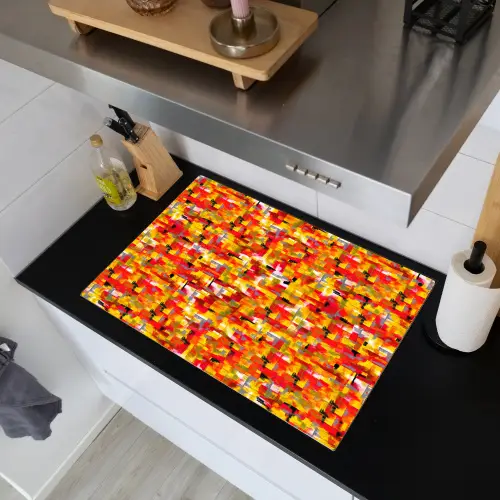 Abstract - Verf - Rood Inductie beschemer met haakjes klein 777 -sfeer1
