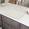 Valentijn - Hart - Wit - Zwart Inductie beschermer vinyl 3mm klein 276 -sfeer8