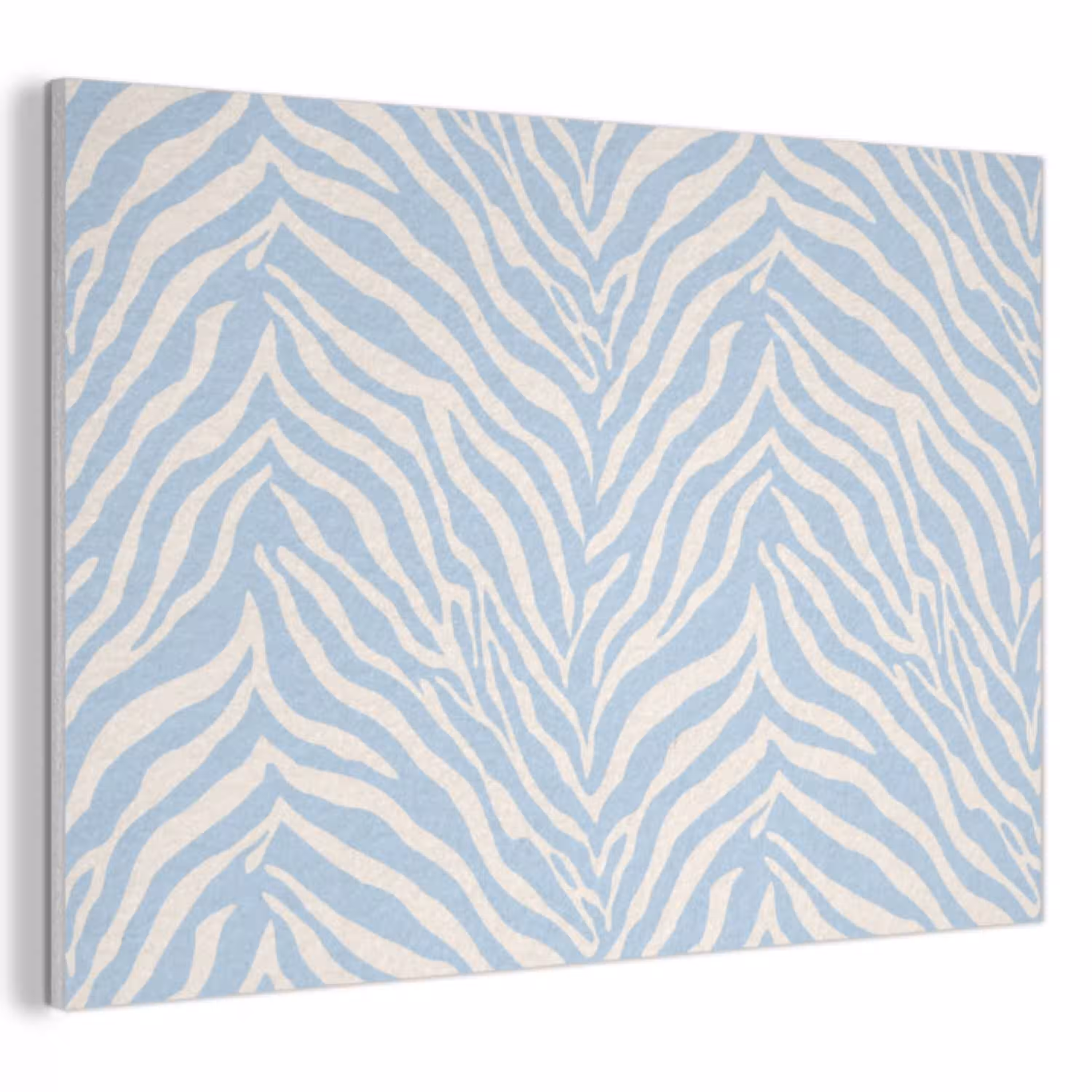 Zebra - Motief - Blauw - Wit PET vilt klein 837 -3d