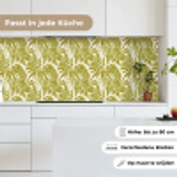 Palmblad - Patroon - Groen keuken achterwand 2 middel 871 -sfeer4_DE