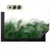 Marmer - Groen - Luxe - Goud - Marmerlook Inductie beschemer met haakjes klein -3d