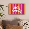 Modern - Hello - Oranje canvas 2cm klein -sfeer1