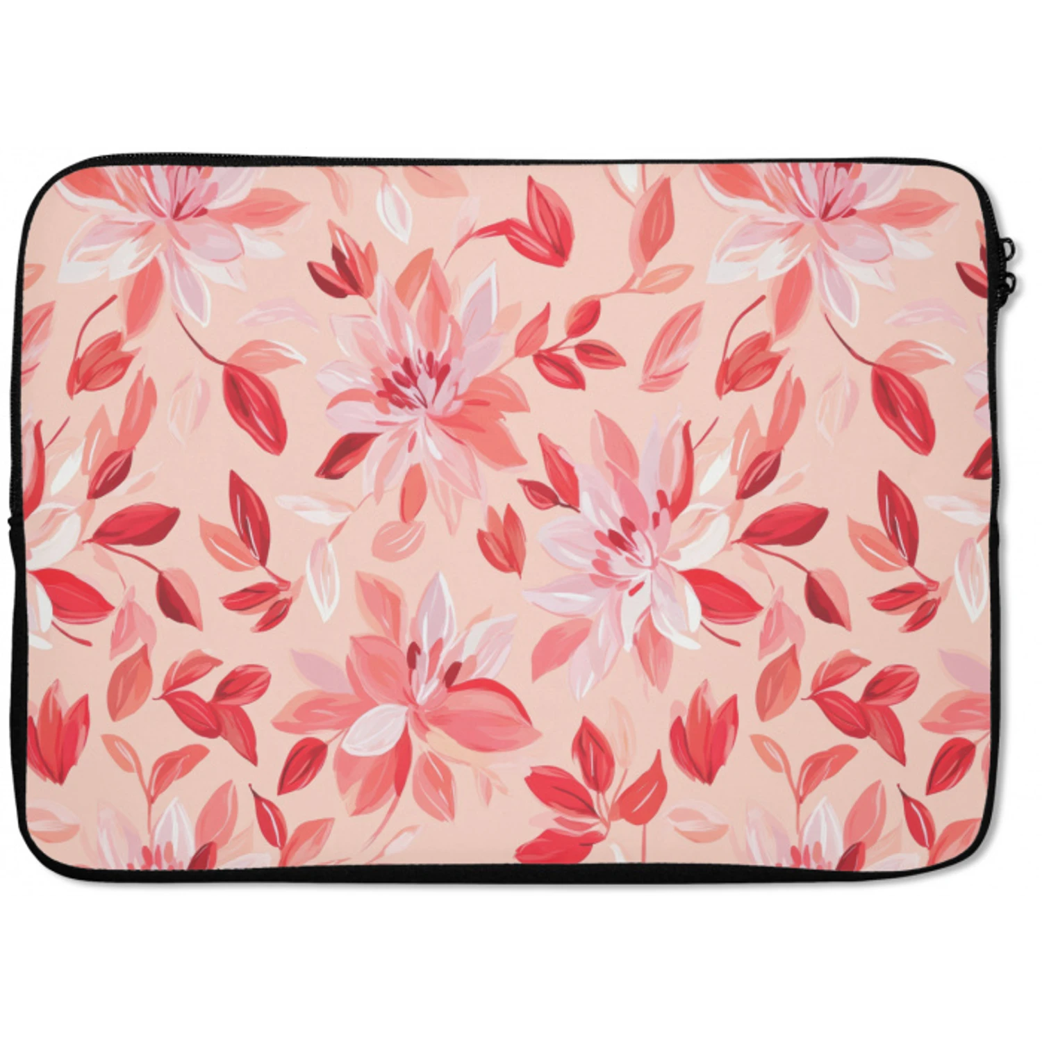Botanisch - Bloemen - Rood laptophoes neopreen klein 279 -zkaufland3dotto