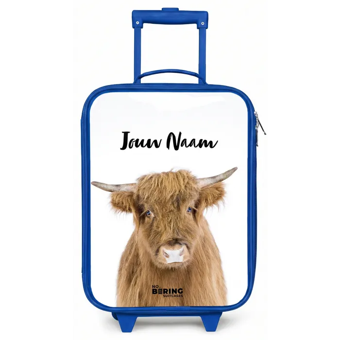 Halbe Hooglander Kinderkoffer - Blauw klein -zz3dotto