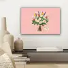Bloemen - Lint - Kaartje canvas 2cm klein -sfeer6