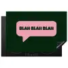 Tekstwolk - BLAH BLAH BLAH - Roze Inductie beschermer vinyl 3mm klein -3d