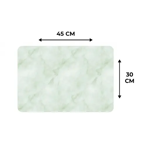 Groen - Marmer - Vloeiende aders Placemat vinyl groot 368 -specs