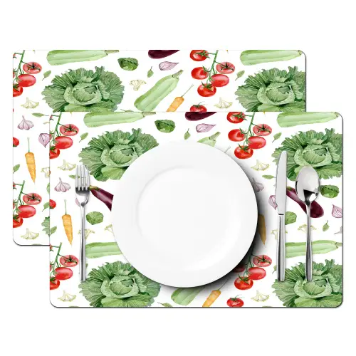 Patroon - Groente - Aquarel Placemat vinyl groot 368 -zzsfeer2_Kitchenyeah-website