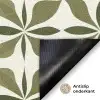 Botanisch - Retro - Groen Deurmat klein 898 -antislip_NL