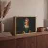 Vrouw - Portret - Kauwgombel Light Box met batterij (Wandlamp) middel -sfeer2