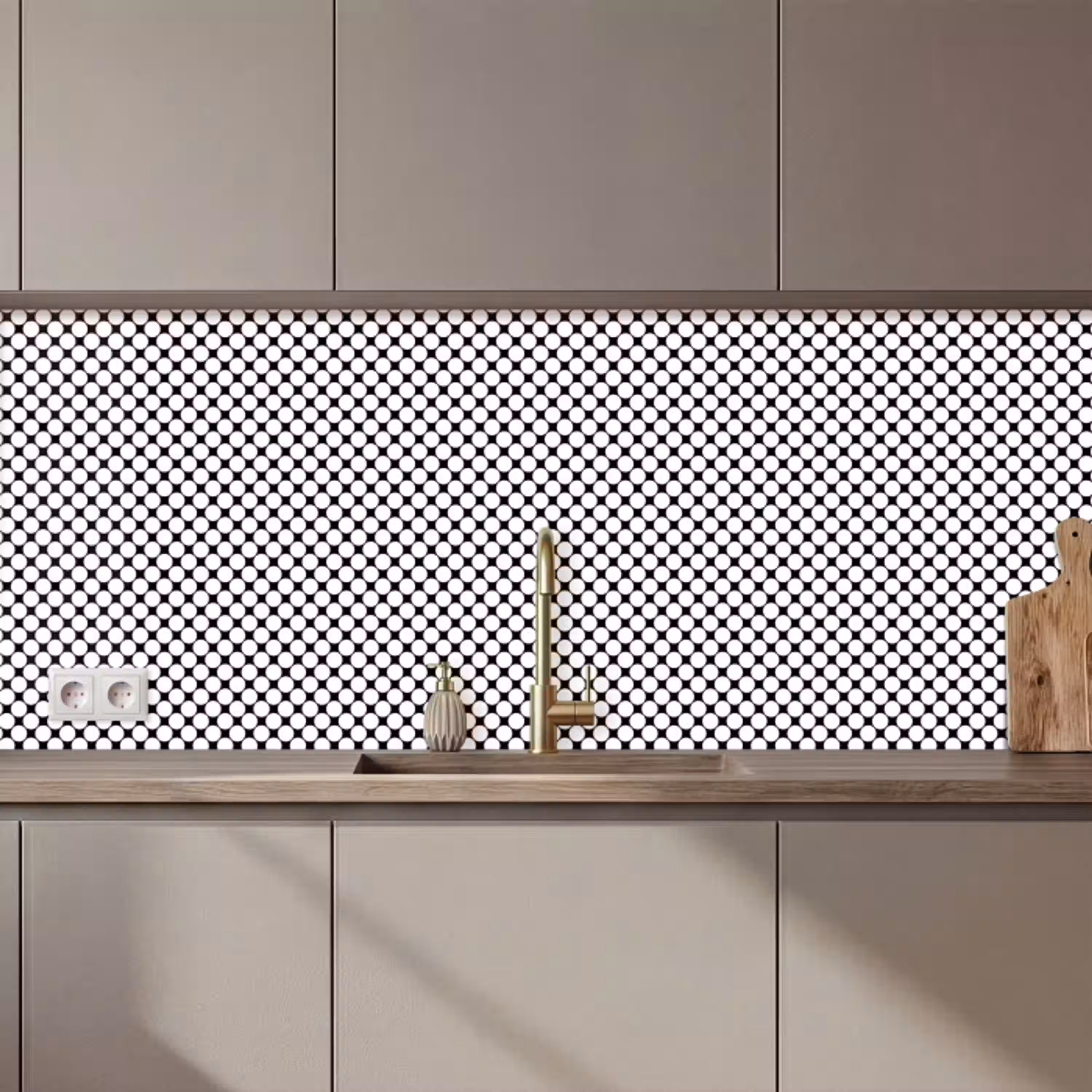 Patroon - Lijn - Design - Kleur keuken achterwand 2 middel 871 zz_3dshopping