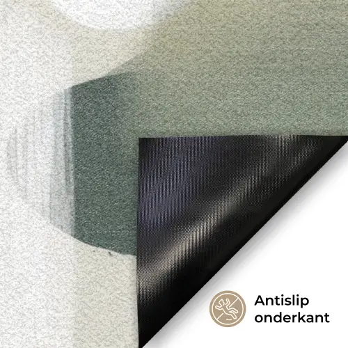 Minimalistisch - Cirkels - Penseelstreken - Beige Deurmat klein -antislip_NL