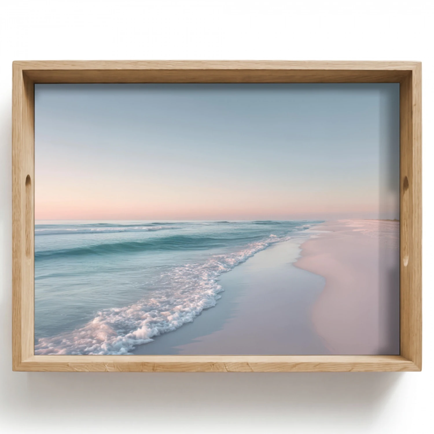 Kustlijn - Pastel - water Dienblad Rechthoek middel -z3d_shopping