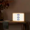 Schelpen - Blauw - Patroon Light Box met kabel (Tafellamp) klein -sfeer4