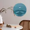 Waterdruppel - Water - Oppervlakte Akoestische PET Vilt - Rond klein -sfeer3