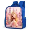 Prinses - Roze - Kasteel Kinderrugzak - Blauw middel -schuin
