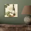 Wijn - Druiven - Kaas - Bladeren aluminium wit klein -sfeer2