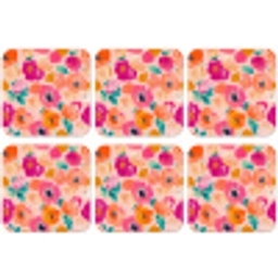 Bloesems - Vrolijk - Kleurrijk onderzetter kurk middel 366 -zkaufland3dotto