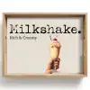 Milkshake - Kers - Rietje Dienblad Rechthoek middel -z3d_shopping
