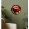 Chocolademelk - Mok - Winter - Kerst - Gezelligheid Wandcirkel kunststof plaat 5mm dik klein -sfeer3