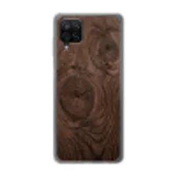 Houtnerf - Textuur - Patroon - Bruin - Rustiek Telefoonhoesje Samsung Galaxy A12 klein -3d