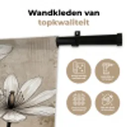 Modern - Design - Wit Wandkleed katoen klein -sfeer2