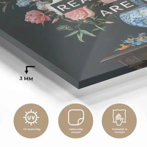 Bloemen - Art - Pastel - Quotes plexiglas 5mm klein -sfeer2