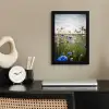Bloemen - Zomer - Korenbloem - Blauw - Zon - Wolken fotolijst zwart zonder passe partout klein -sfeer1