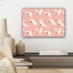 Modern - Kraanvogels - Roze canvas 2cm klein 34 -sfeer6