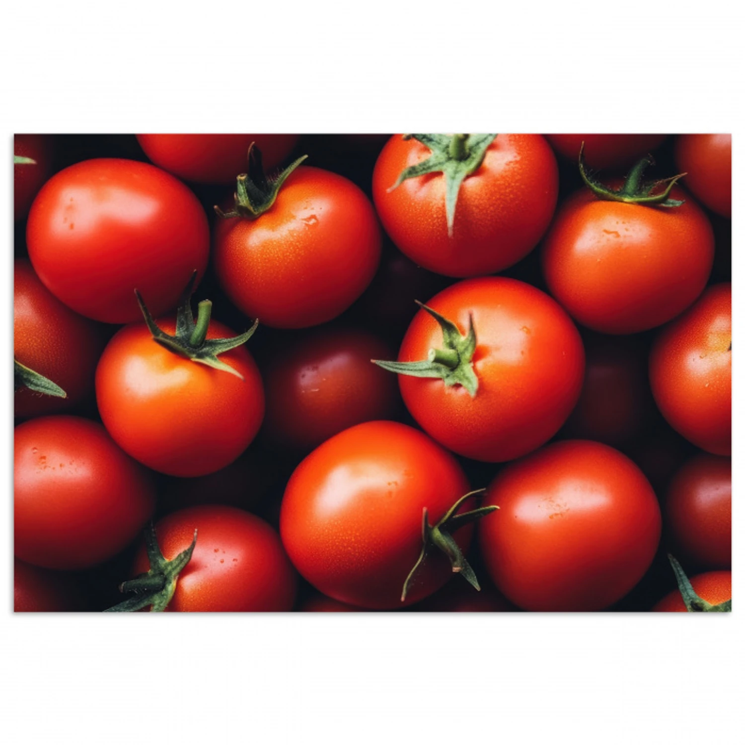 Groente - Rood - Tomaten poster papier klein -3d