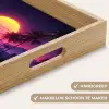 Horizon - Palmbomen - Bergen - Geel Dienblad Rechthoek middel -USP_HandgreepNL
