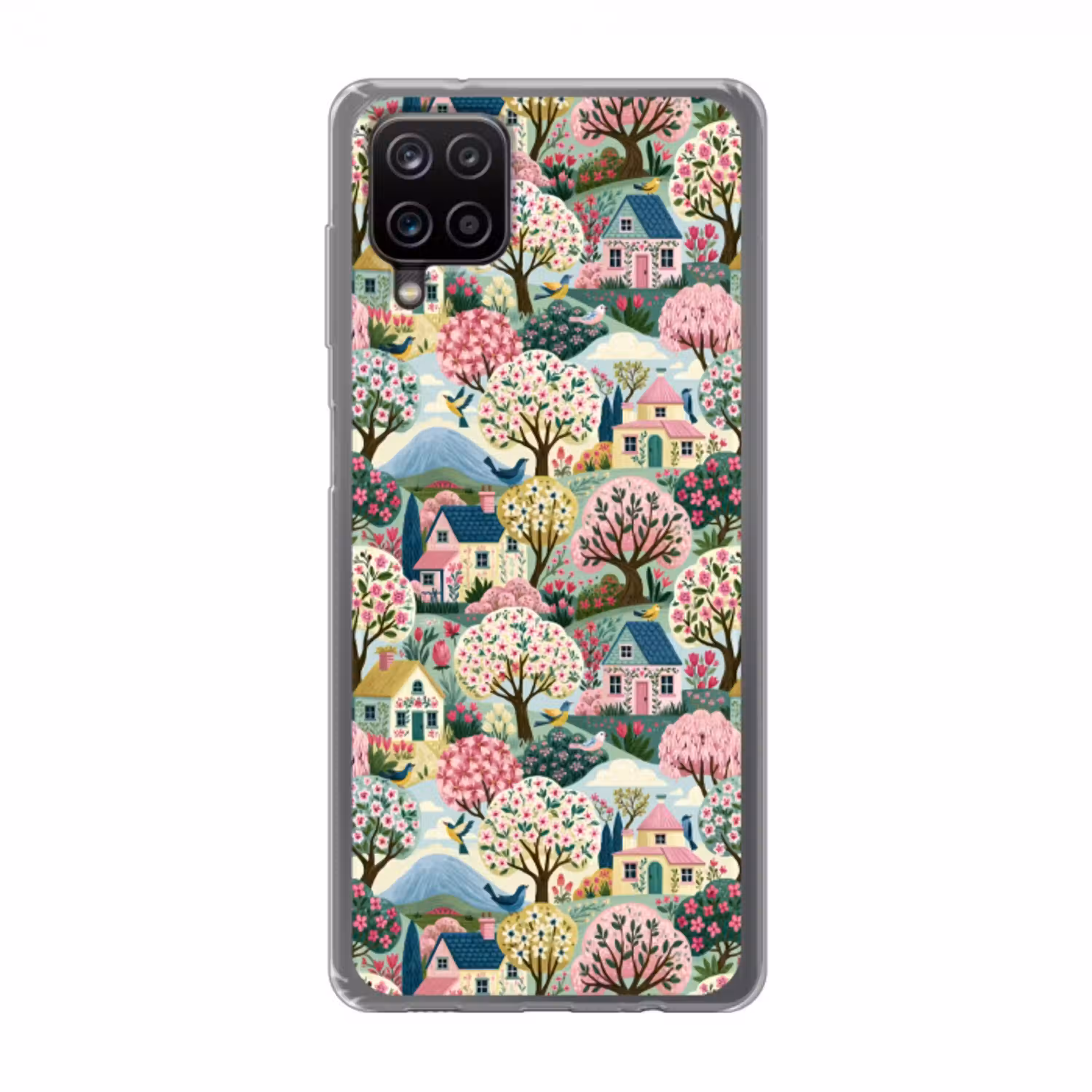 Nostalgisch - Idyllisch - Kleurrijk Telefoonhoesje Samsung Galaxy A12 klein 372 -3d