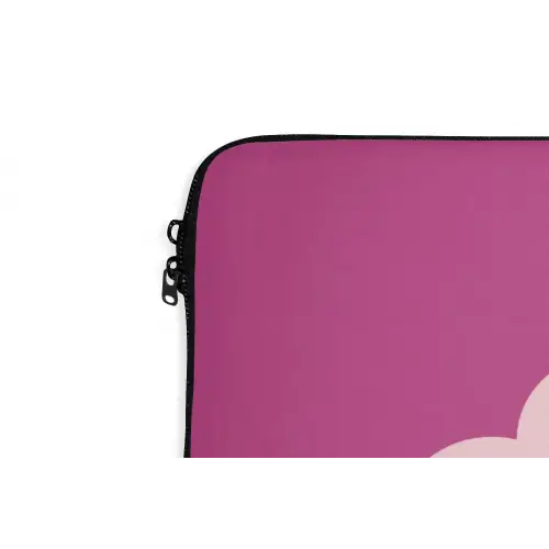 Girl power - Wolk - Roze laptophoes neopreen klein -detail