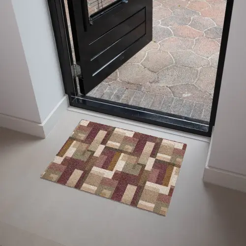 Modern - Geometrie - Kleurrijk Deurmat klein 898 -sfeer5