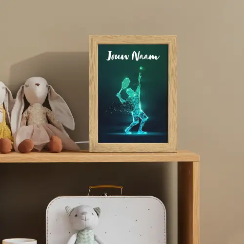 Tennis - Futuristisch - Sport - Neon Light Box met kabel (Kinderlampje) klein -sfeer2_kind