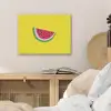 Fruit - Watermeloen - Geel PET vilt klein -sfeer3