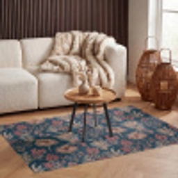 Botanisch - Patroon - Blauw Vloerkleed Rechthoek klein 1091 -atmosphere_sfeer2_global