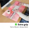 Roze - Surfen - Zee Muismat XXL klein -sfeer3