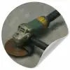 Haakse slijper - Schilderij - Gereedschap Wandcirkel behangsticker klein -3d