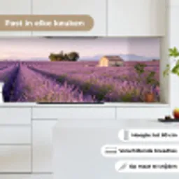 Lavendel - Landschap - Sereen - Paars keuken achterwand 2 middel -sfeer4_NL