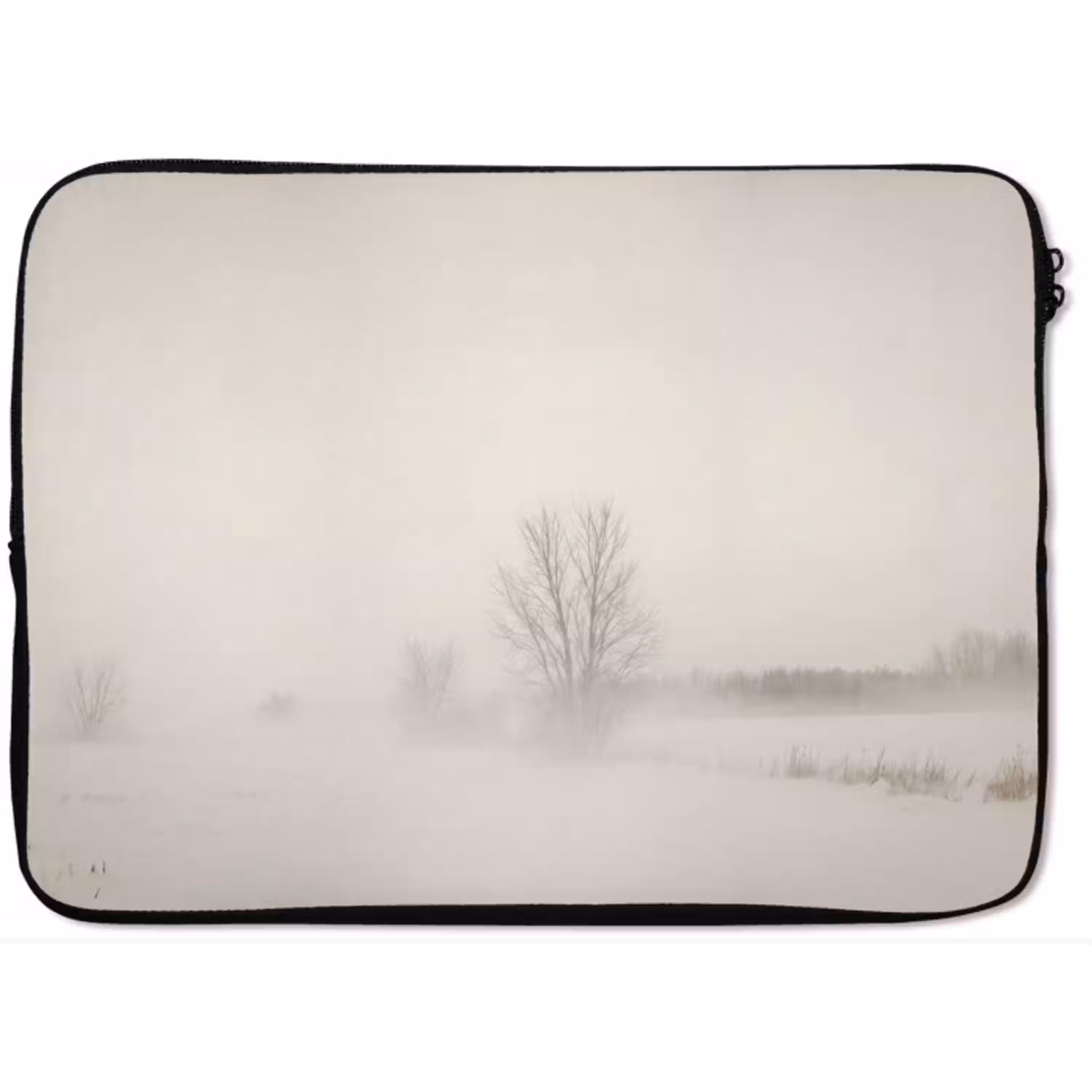 Boom - Mist - Sneeuw - Winter - Minimalistisch laptophoes neopreen klein -zkaufland3dotto