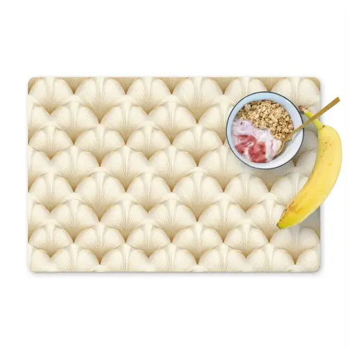 Waaier - Motief -  Goud Placemat vinyl groot 368 -zzzproduct_Kitchenyeah-website