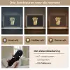 Friet - Goud - Chrome - Eten Light Box met batterij (Wandlamp) middel -USP_lichtkleurNL