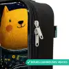Dieren - Sterren - Planeten - Astronaut Kinderkoffer - Zwart klein -rits_FR