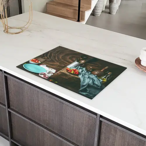 Zomerse Zoetheid in de Keuken Inductie beschermer vinyl 3mm klein -sfeer8