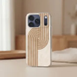 Symmetrische bocht - Koperkleurig Telefoonhoesje iPhone 17 Pro Max klein -sfeer2