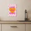 Valentijn - Love - Roze - Oranje KitchenYeah - Keuken - Canvas klein -sfeer2
