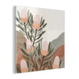 Modern - Heuvels - Terracotta plexiglas 5mm klein -z3d