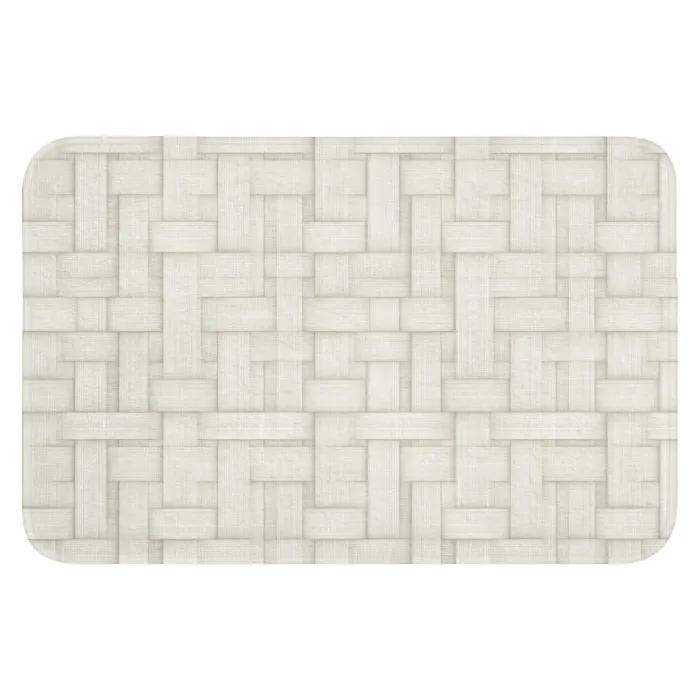 Vlechtwerk - Banen - Beige Badmat klein 997 -3d